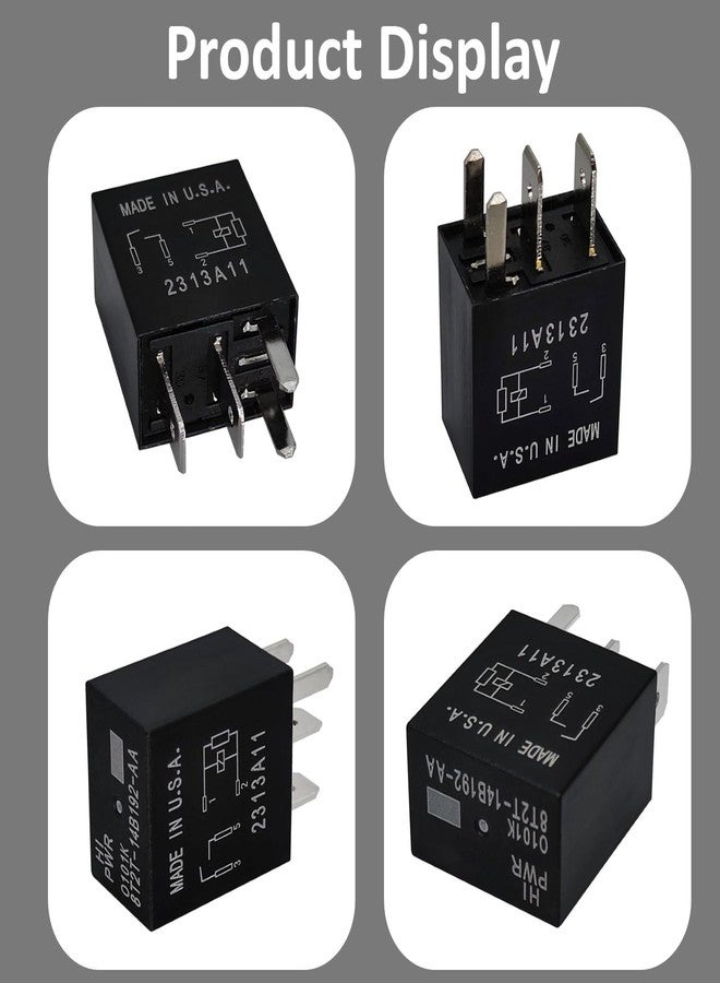 Konlkan 2-Pack Relay 8T2T-14B192-AA | 12VDC 4-Pin Automotive Relay Replacement Compatible with Select Ford Models - Image 3