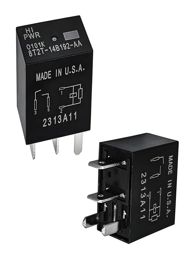 Konlkan 2-Pack Relay 8T2T-14B192-AA | 12VDC 4-Pin Automotive Relay Replacement Compatible with Select Ford Models - Image 1