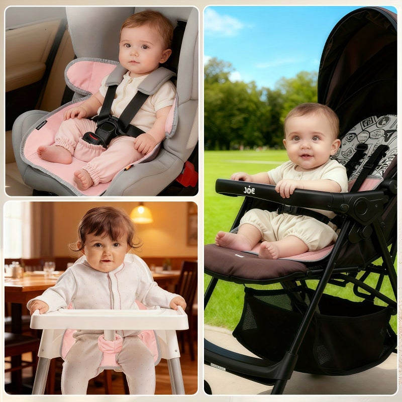 1pc Baby Car Seat Cushion Absorbent Leak Proof Dining Chair Mat Polyester Material Easy To Clean Suitable For Most Car Seats Strollers High Chairs All Season Use Black Home And Travel Essential - Image 5