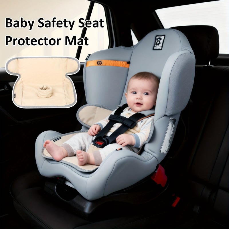 1pc Baby Car Seat Cushion Absorbent Leak Proof Dining Chair Mat Polyester Material Easy To Clean Suitable For Most Car Seats Strollers High Chairs All Season Use Black Home And Travel Essential - Image 2