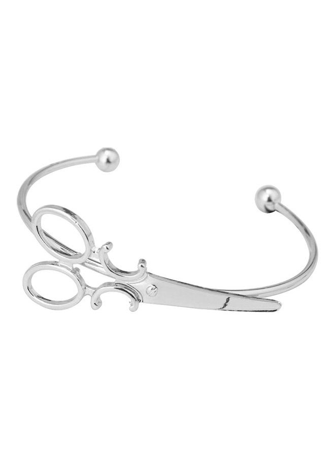 NIBEMINENT - Cuff Bracelet Mini Scissors Charm Bangle - Image 1