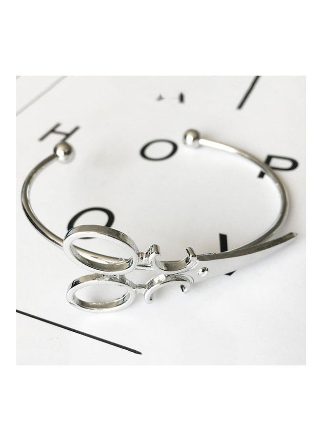 NIBEMINENT - Cuff Bracelet Mini Scissors Charm Bangle - Image 1