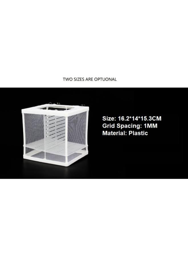 صندوق مربي حوض السمك-صندوق تربية الأسماك شبكة نايلون السمك المقلي صندوق مربي التفريخ العائمة شبكة فصل العزل - Image 4