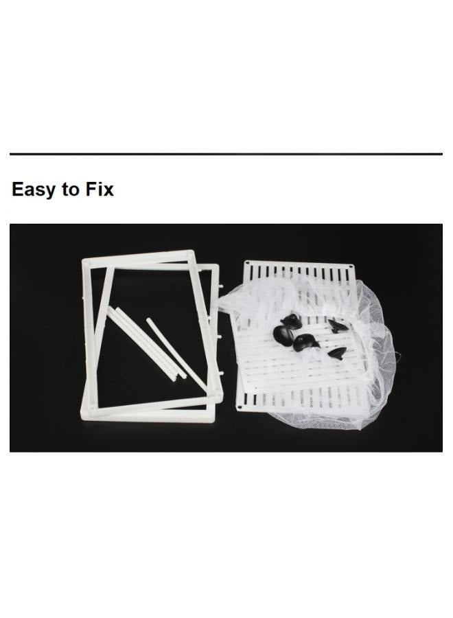 صندوق مربي حوض السمك-صندوق تربية الأسماك شبكة نايلون السمك المقلي صندوق مربي التفريخ العائمة شبكة فصل العزل - Image 5