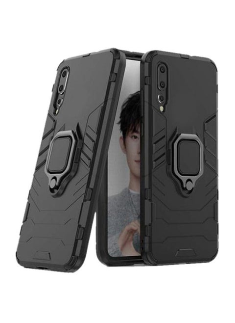 Protective Case With Magnetic Ring For Samsung Galaxy A70 Black