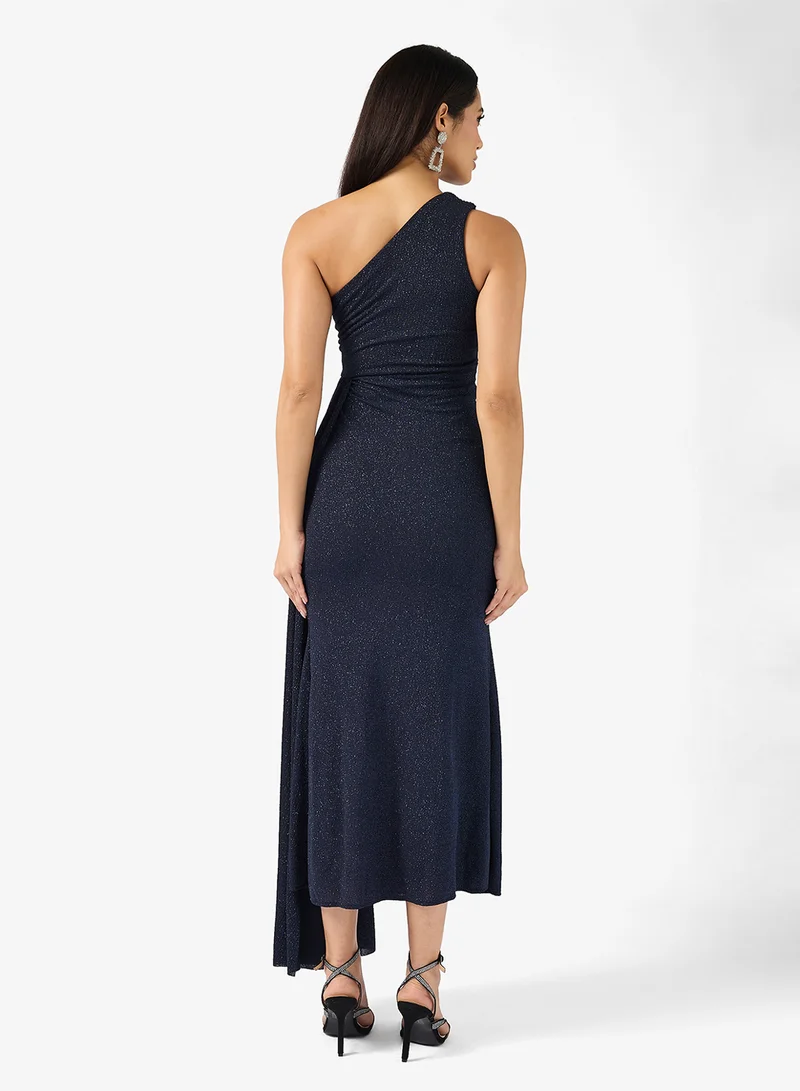 Ella Limited Edition One Shoulder Draped Shimmer Dress
