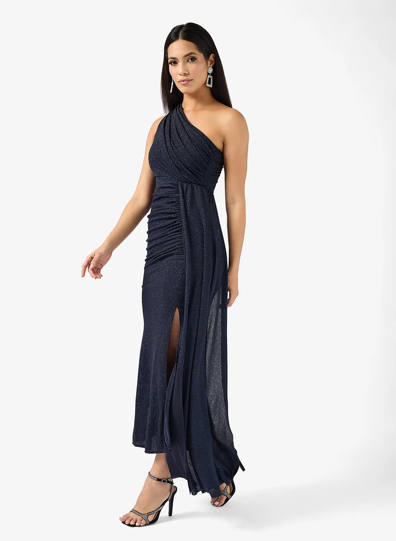 Ella Limited Edition One Shoulder Draped Shimmer Dress