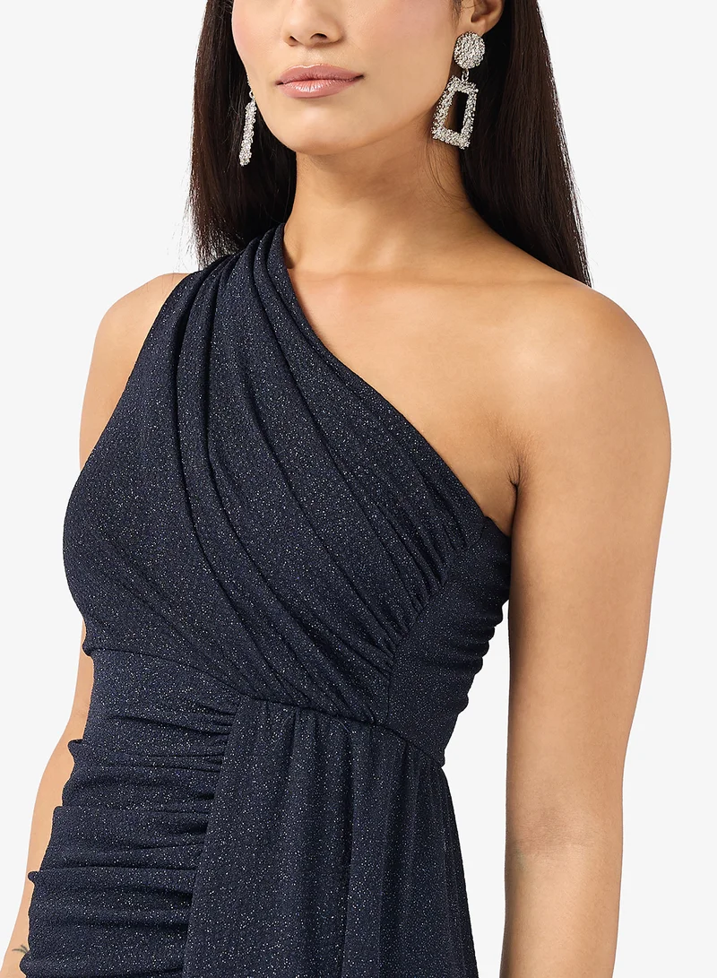 Ella Limited Edition One Shoulder Draped Shimmer Dress