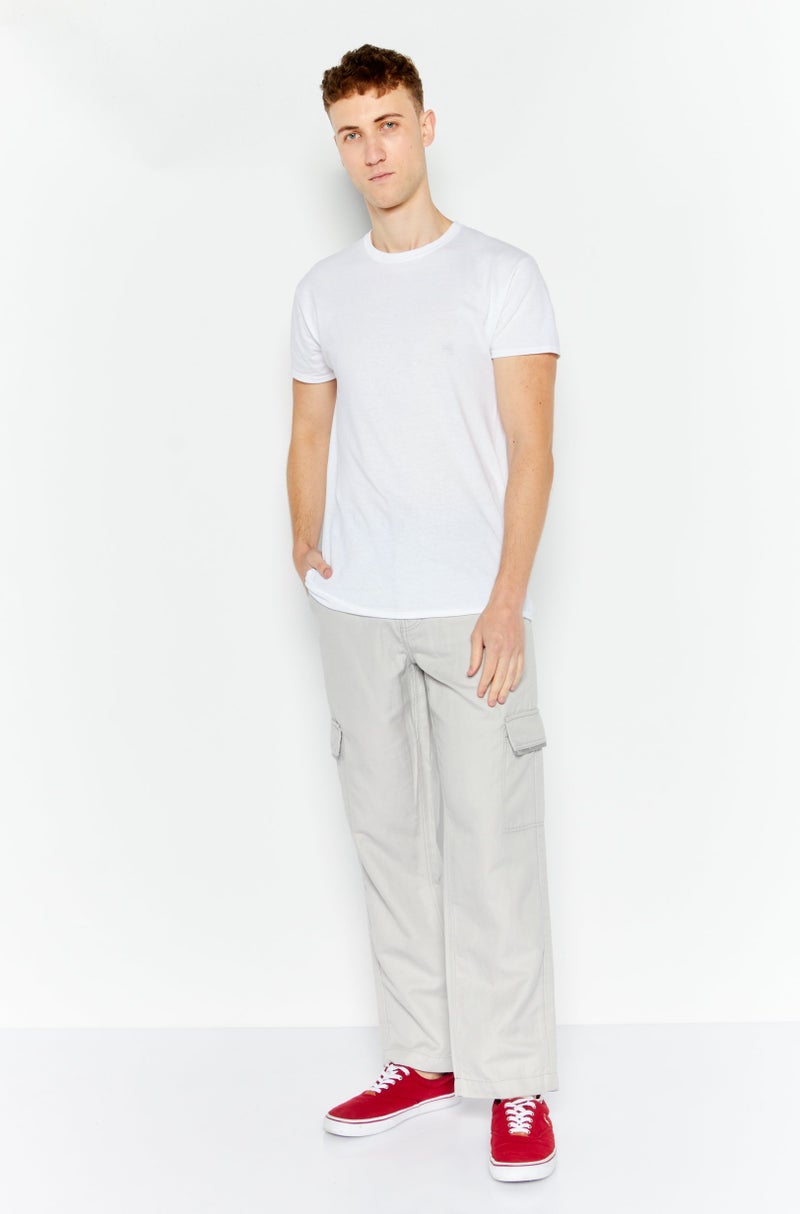 ESPRIT Men Regular Fit Cargo Pant, Light Grey - Image 2