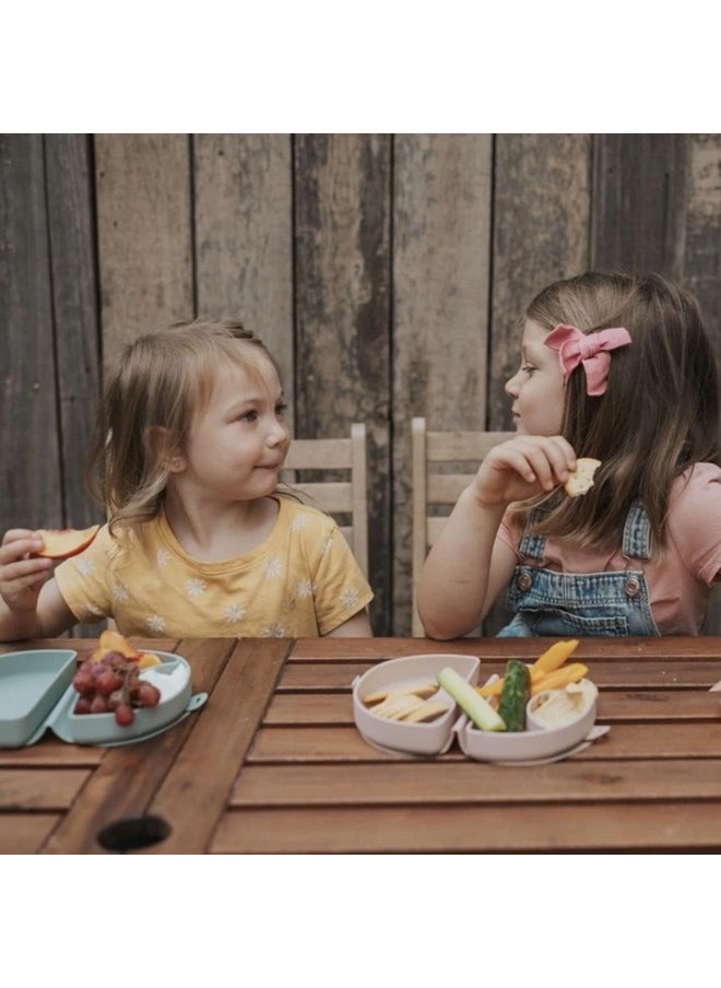 Miniware Silifold - Silicone Baby Plate - Foldable Toddler Travel Essential To Promote Self-Feeding - Food Grade Silicone Toddler Plates & Baby Plates With Suction - Bpa Free Baby Essentials -Chickory  - Image 2