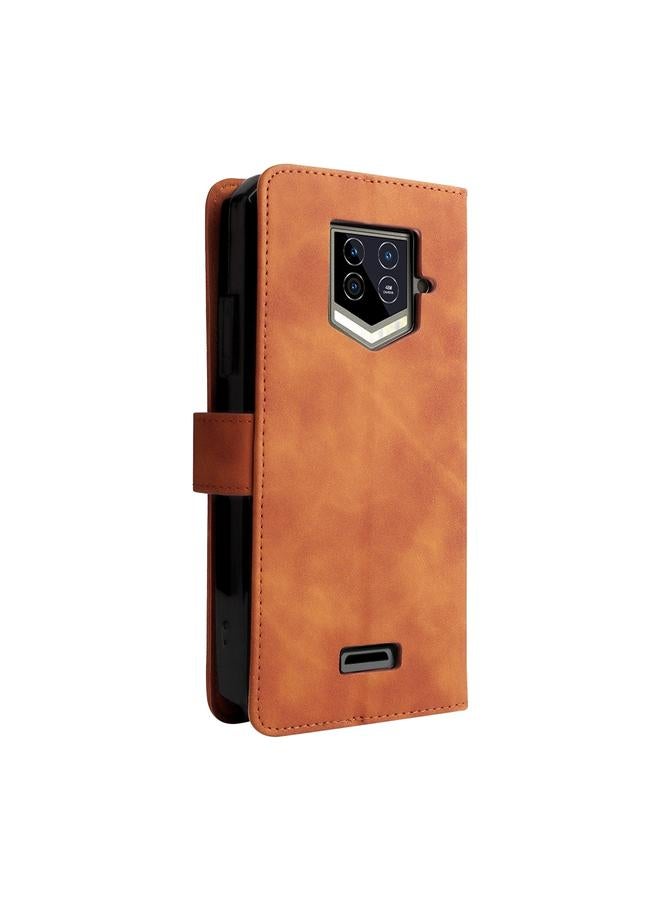 erorex Case For Oukitel WP15 5G Solid Color Skin Feel Magnetic Buckle Leather Phone Case - Image 3