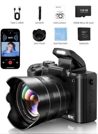 Generic 8K Digital Camera, 88MP Cameras for Photography with WiFi