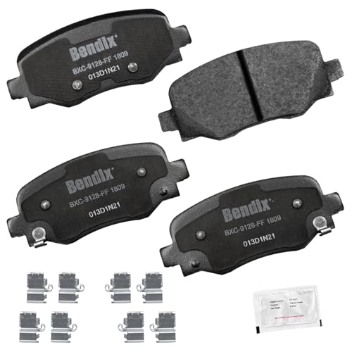 Bendix Priority1 CFC1809 Ceramic Rear Brake Pads for Dodge Hornet 2024-2023, Fiat 500X 2020-2016, Jeep Renegade 2023-2015 - Image 1