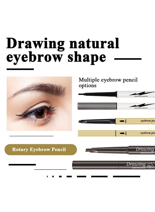 ETEDES 3 Different Eyebrow Pencils,Creates Natural Looking Brows Easily And Lastes All Day,3-in-1:Eyebrow Pencil *3;Black #-0803096  - Image 2