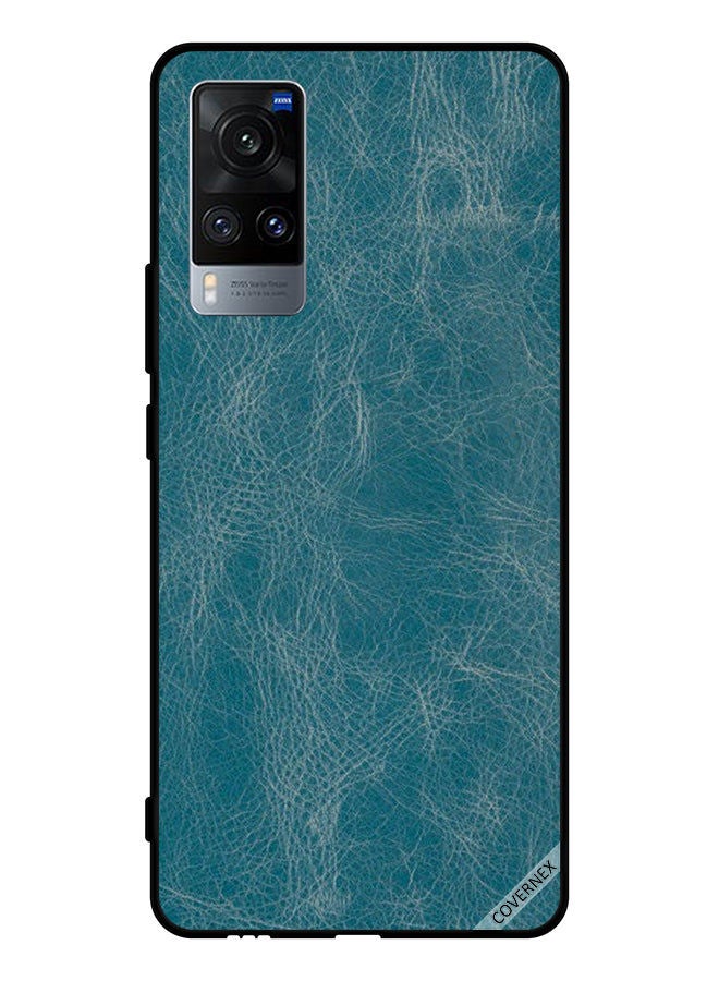 Covernex Protective Case Cover For Vivo X60 Bluish Leather Pattern - Image 1
