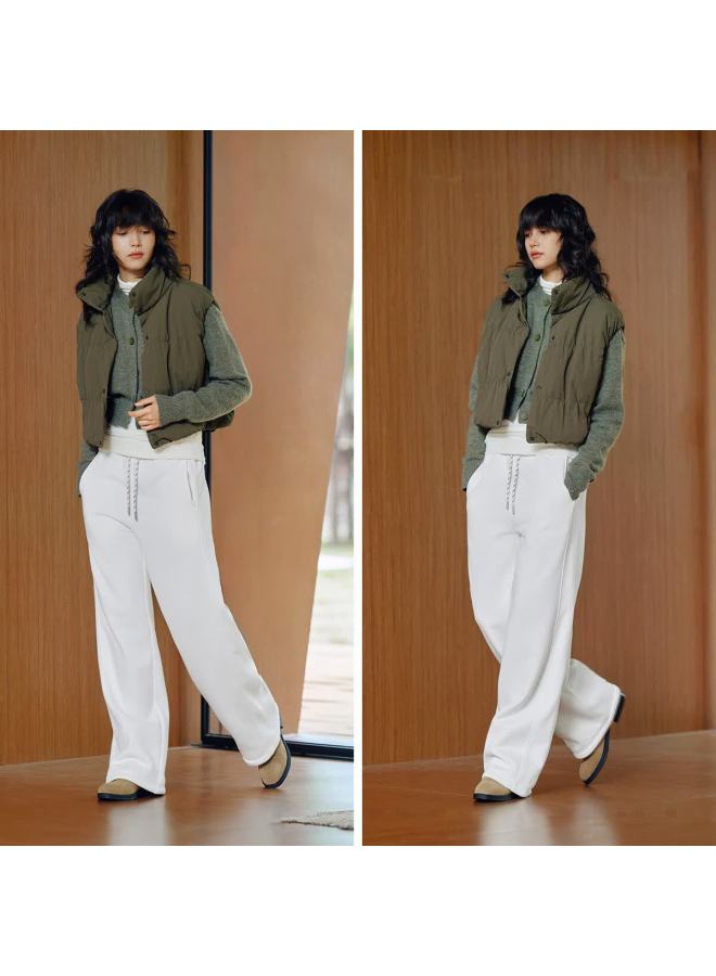 Semir Heated Antibacterial Fleece Drawstring Loose Fit Versatile Wide-leg Pants Women Winter Casual Trousers 109725127001 - Image 2