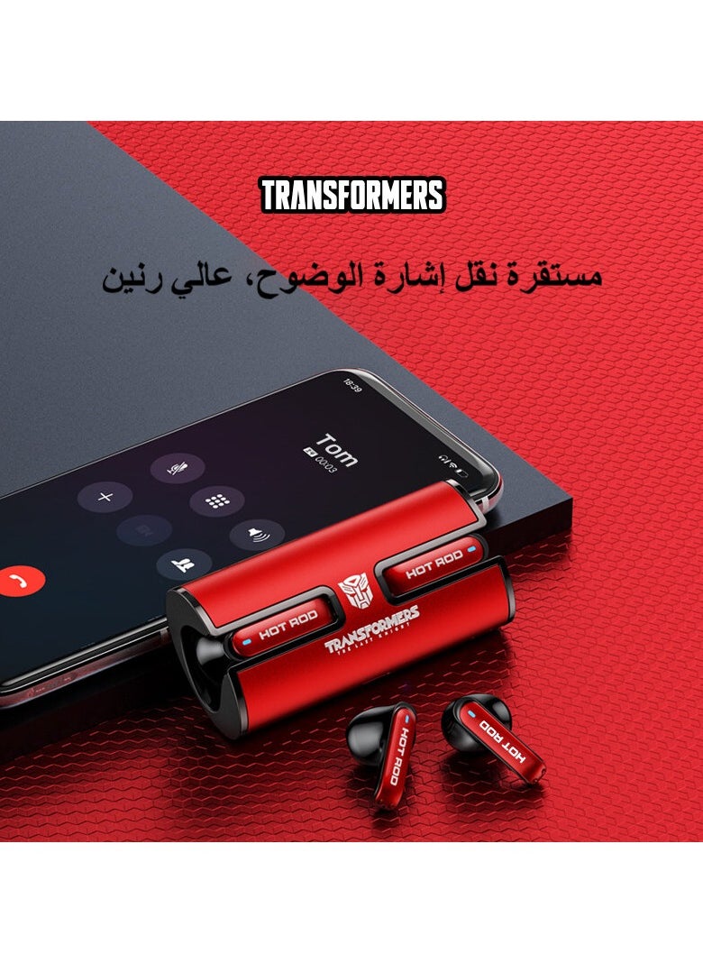 TRANSFORMERS - Transformers TF-T02 TWS Wireless Headphones Bluetooth 5.3 Bumblebee Yellow Game Sports - Image 1