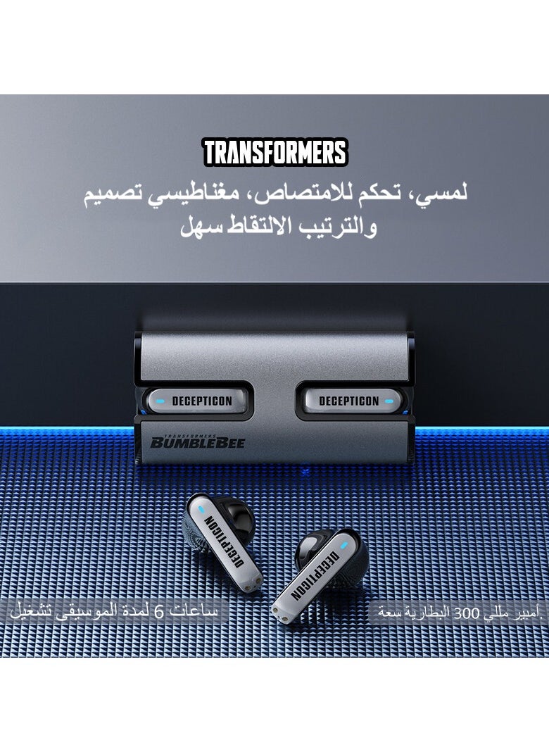 TRANSFORMERS - Transformers TF-T02 TWS Wireless Headphones Bluetooth 5.3 Bumblebee Yellow Game Sports - Image 1