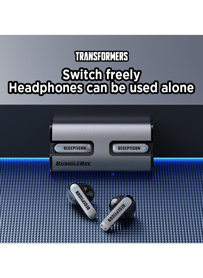 TRANSFORMERS - Transformers TF-T02 TWS Wireless Headphones Bluetooth 5.3 Bumblebee Yellow Game Sports - Image 1