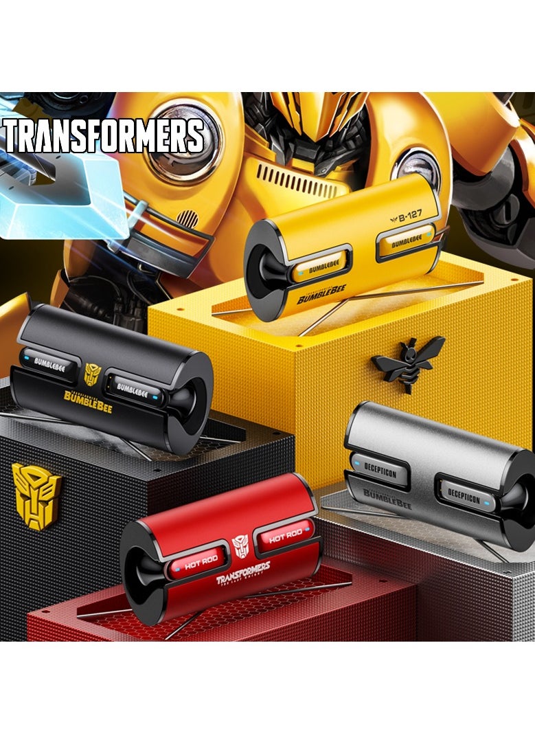 TRANSFORMERS - Transformers TF-T02 TWS Wireless Headphones Bluetooth 5.3 Bumblebee Yellow Game Sports - Image 1