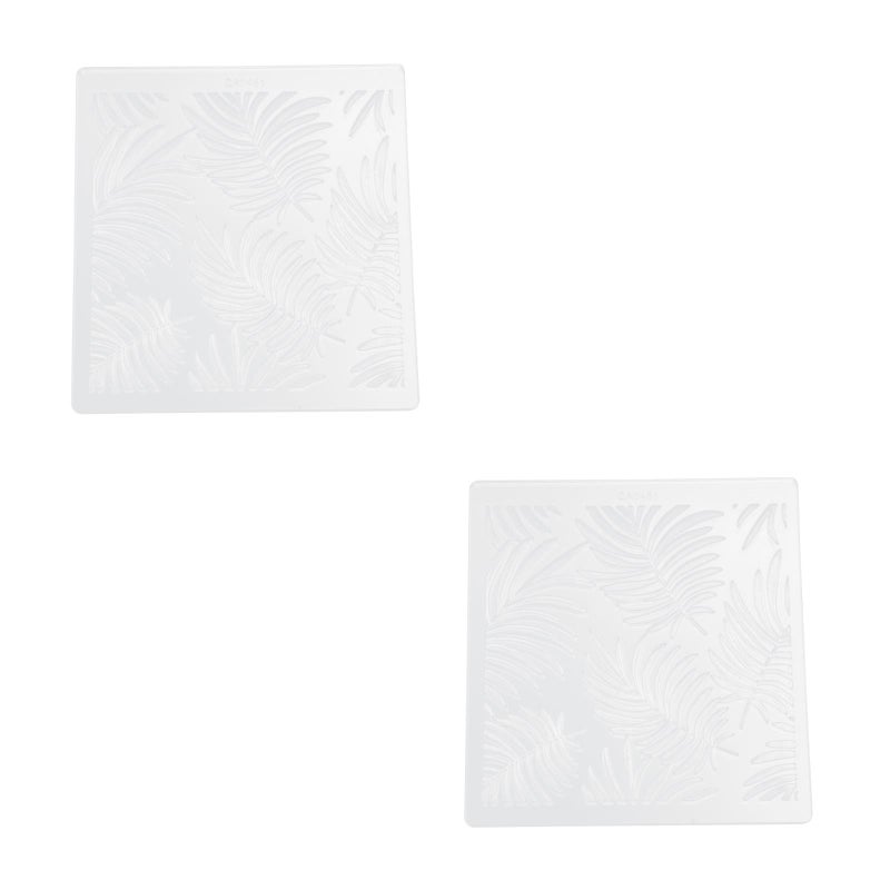2pcs Cake Mold Cake Impression Mat Leaf Pattern Fondant Mold Cake Embossing Mat - Image 1