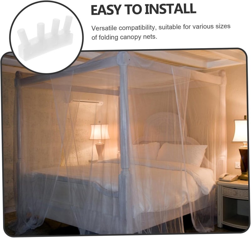 Folding Canopy Bed Curtain Clip Heavy Duty Support for Twin Queen Beds Portable Base for Tent Versatile Compatibility for Various Canopy to Store Travel - Image 3