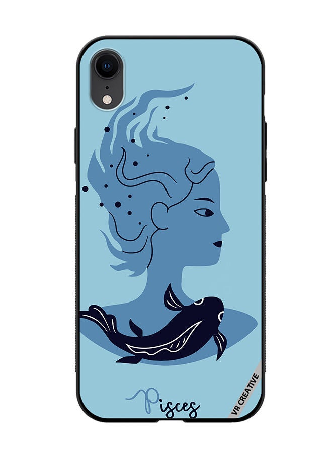 VR CREATIVE Protective Case Cover For Apple iPhone XR Pisces Zodiac Sign 2 Design Multicolour - Image 1