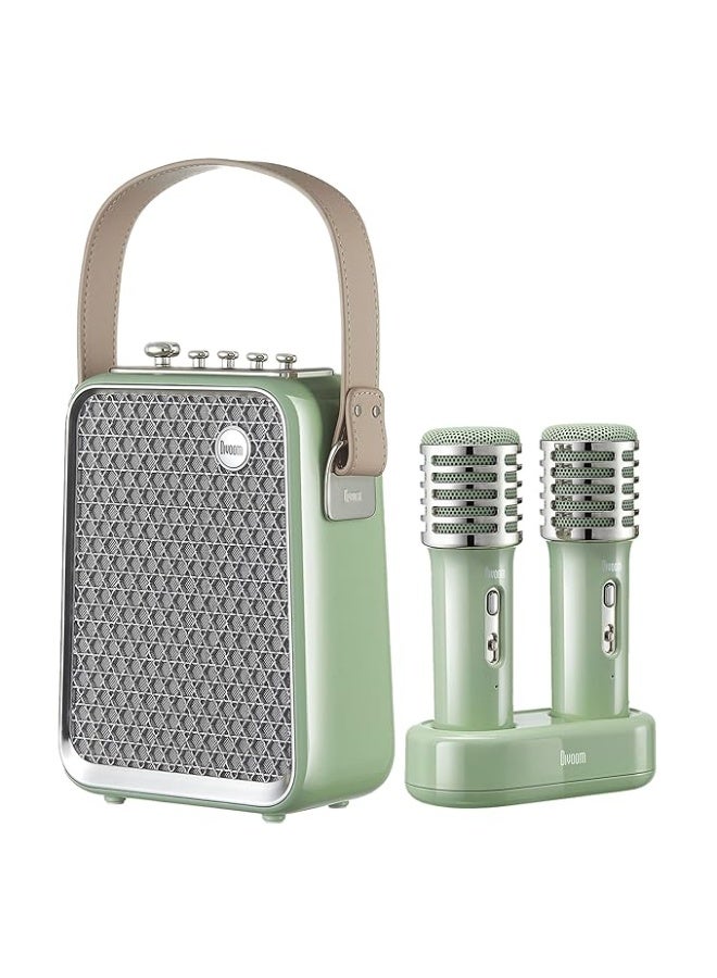 ديفوم SongBird HQ 2 Portable Bluetooth Karaoke Speaker (Green) - Image 1