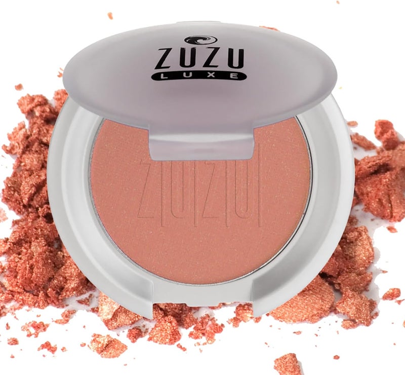 ZUZU LUXE Mineral Blush in Samba - Light Bronze with Warm Shimmer, 0.1 oz - Image 1