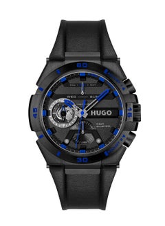 HUGO BOSS Men's Analog Round Shape Leather Wrist Watch 1530341 - 46 Mm  - Image 3