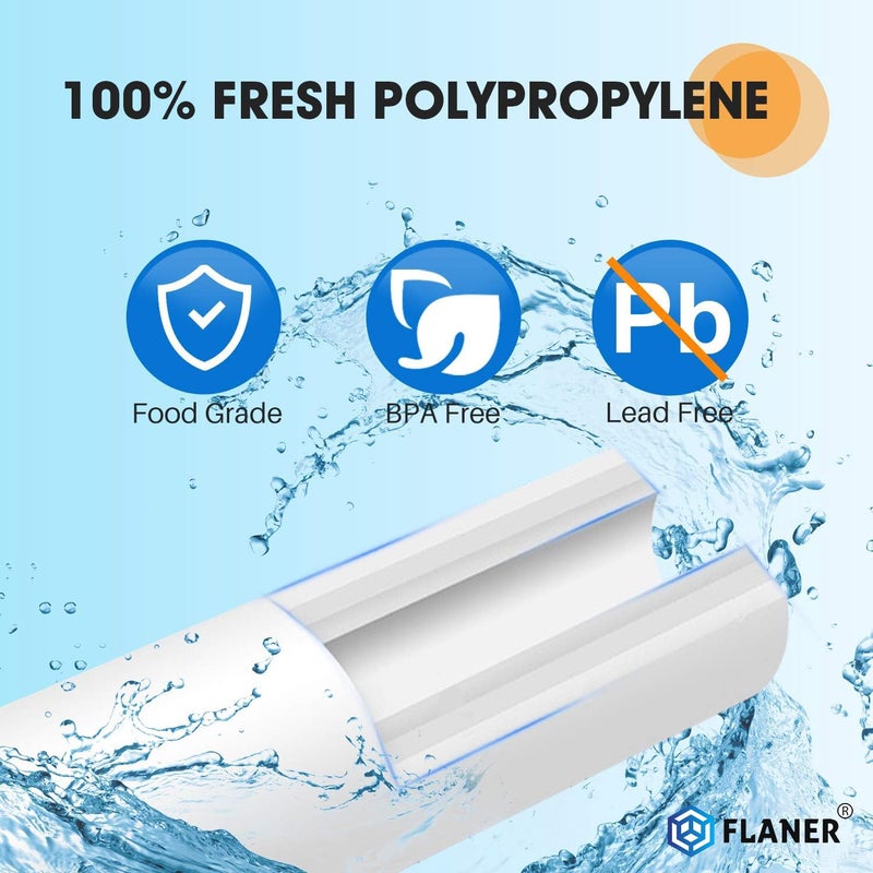 FLANER 10 Inch Spun Filter Cartridge for All Types of RO Water purifiers Ro pp Spun Filter 100 Gram Pack of 4 - Image 4