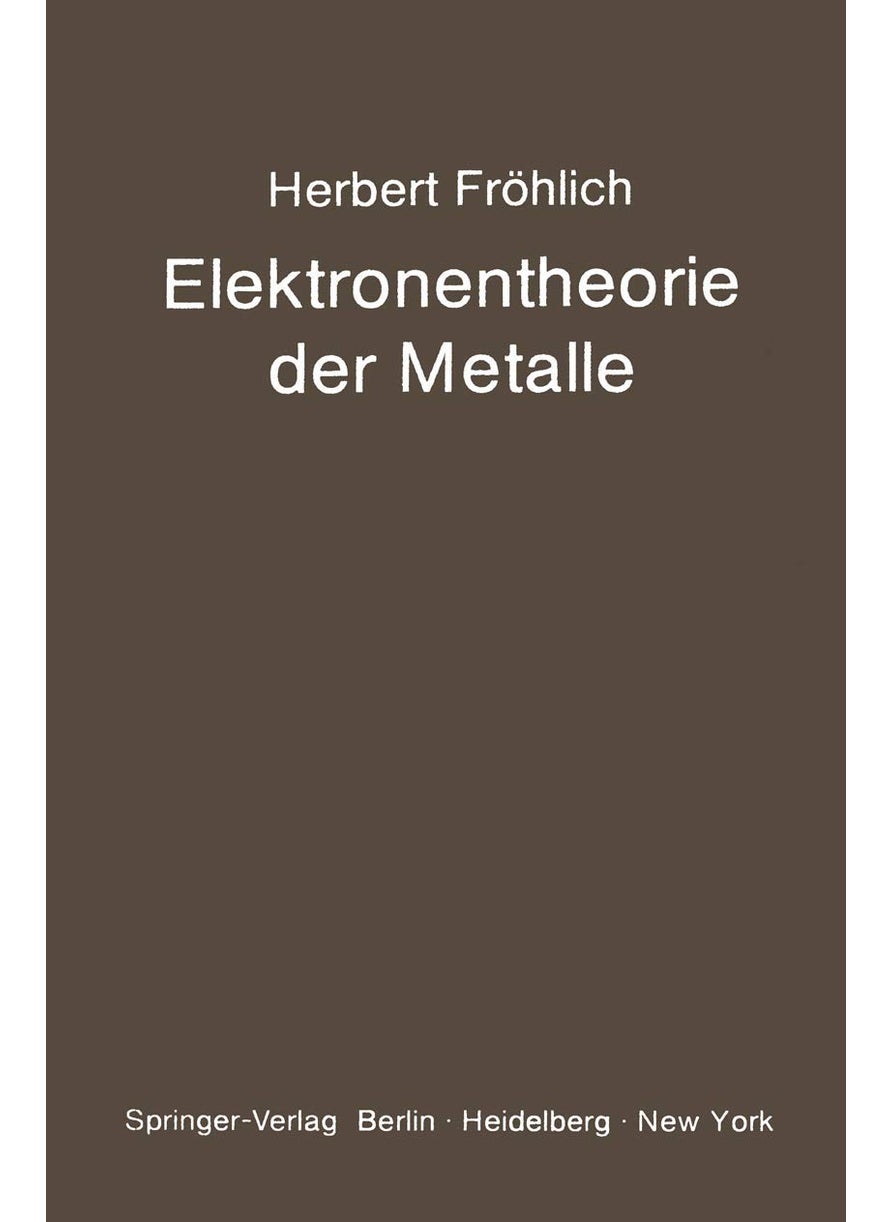 Elektronentheorie Der Metalle 