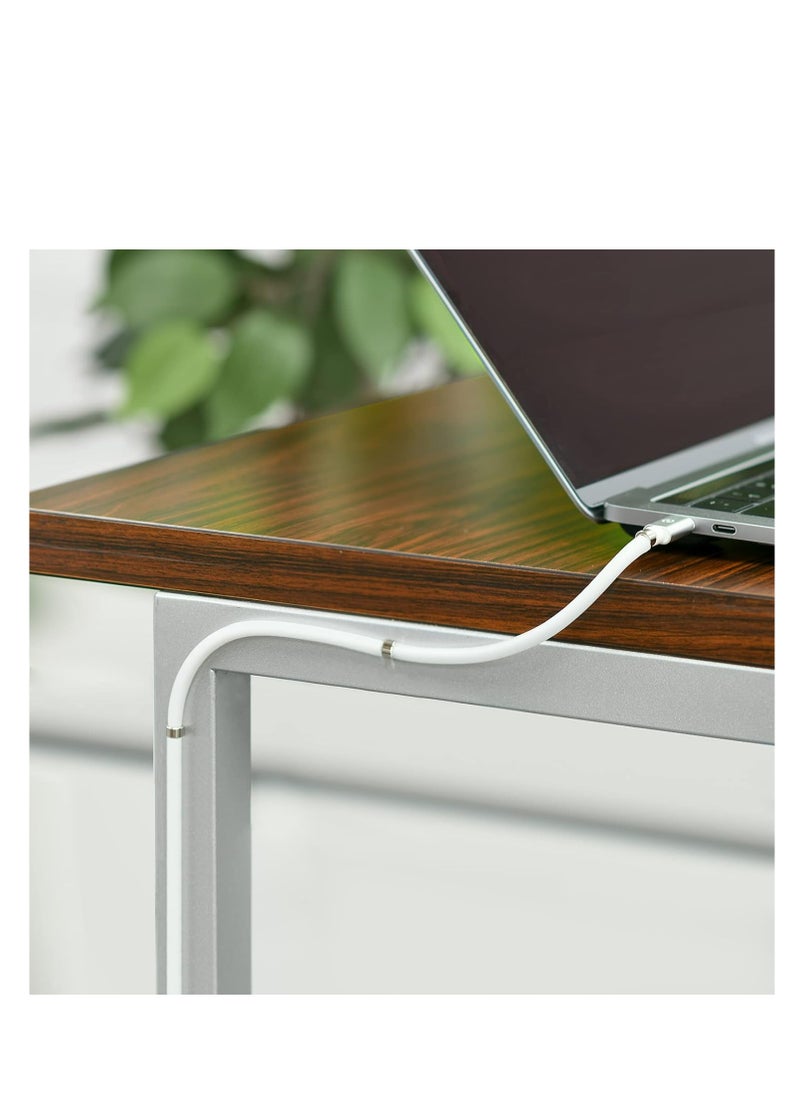 Magnetic USB C to USB C Fast Charging Cable (60W), USB 2.0 Type C Charging Data Transfer Cable with Soft Protective Silicone Tube for Iphone 15/15Pro Samsung and all other USB C Devices