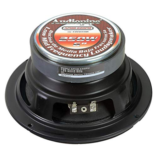Audiopipe 6 in. 250W Max Each Low Mid Frequency Loudspeaker - Image 3