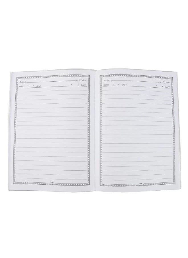 Paperline PVC Plain Notebook- Single Line with Borders and Car Design-60 Sheets