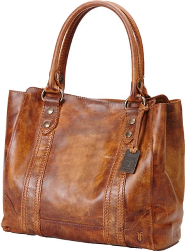 Frye Womens Melissa Tote Bag Large Handbag with Strap Pockets Stylish Spacious Design Cognac One Size