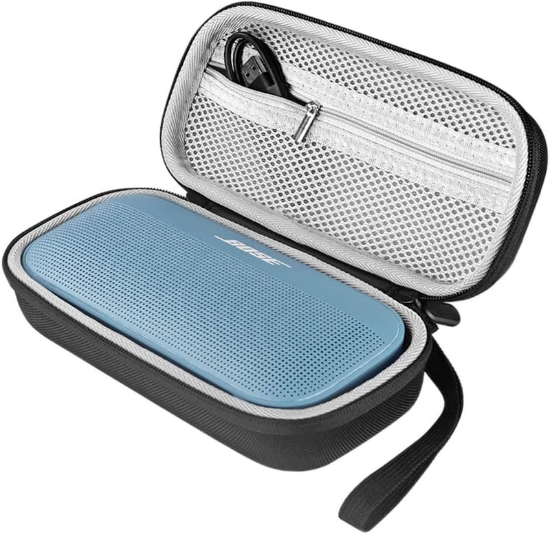 VERTUS® Carrying Case Storage Bag for Bose New SoundLink Flex 2nd Gen/Bose SoundLink Flex/Tribit StormBox Flow Bluetooth Portable Speaker (Black) - Image 1