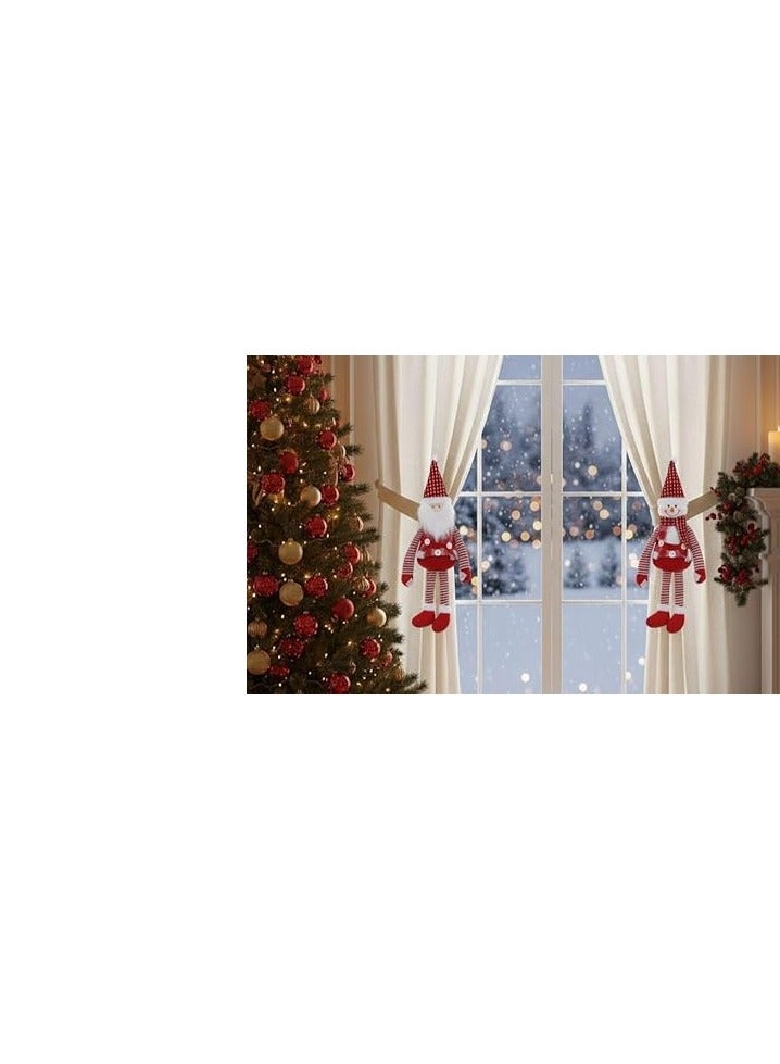 Elegant Christmas Curtain Organizer Set – Premium Festive Curtain Clips & Tiebacks – High-Quality Holiday Décor Accessory for Living Rooms & Windows (FO) - Image 1