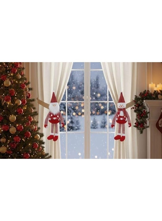 Elegant Christmas Curtain Organizer Set – Premium Festive Curtain Clips & Tiebacks – High-Quality Holiday Décor Accessory for Living Rooms & Windows (FO) - Image 3
