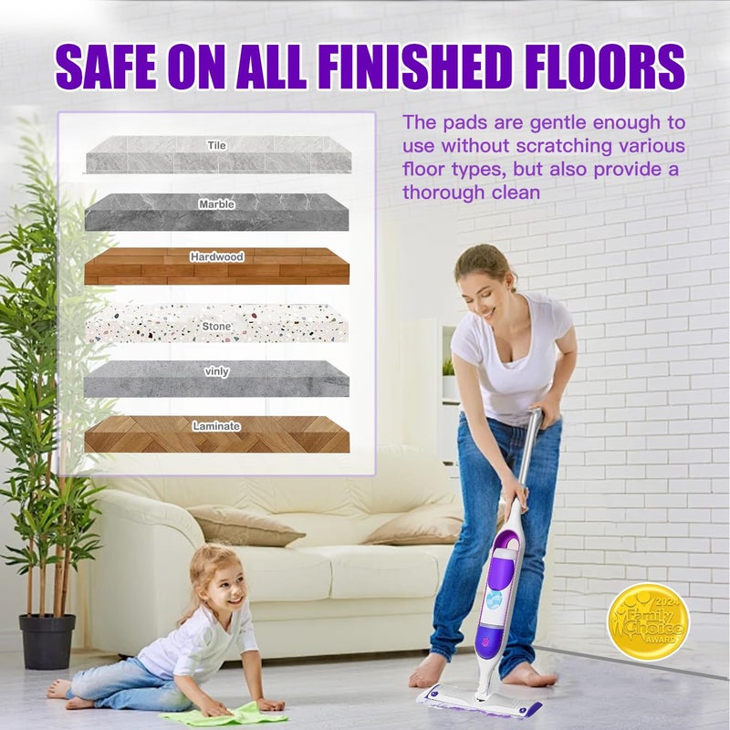 Shu Yuan Power Mop Pads for Swiffer Power Mop Refills, Multi-Surface Power Mop Pads for Swiffer Power Mop Pads, Disposable PowerMop Refill Pads Compatible with Swiffer Wet Pads Refill, 20 Count - Image 5