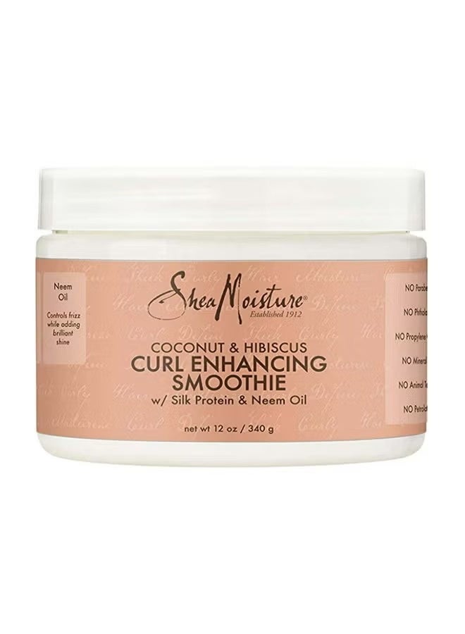 SheaMoisture Curl Enhancing Smoothie Coconut & Hibiscus – Moisture & Shine for Curly Hair - Image 1