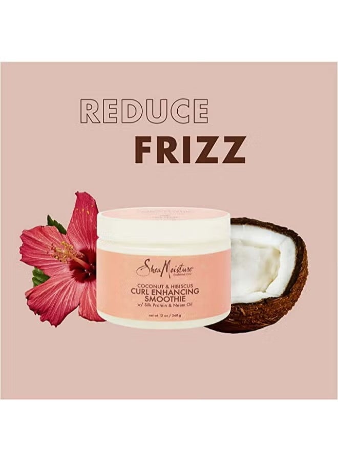 SheaMoisture Curl Enhancing Smoothie Coconut & Hibiscus – Moisture & Shine for Curly Hair - Image 4