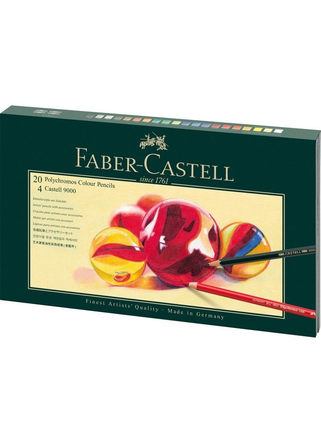 FABER-CASTELL Faber-Castell Art & Graphic Polychromos Colour Pencil, Gift Set, Mixed MediaMulticoloured, Polychromos Gift Set, For Art, Craft, Drawing, Sketching, Home, School, University, Colouring  - Image 2