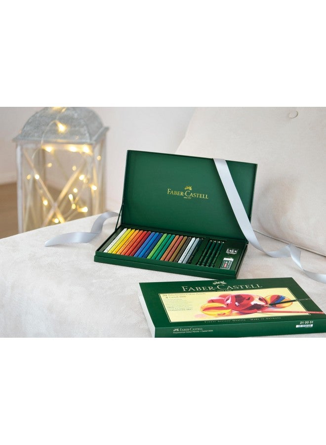 FABER-CASTELL Faber-Castell Art & Graphic Polychromos Colour Pencil, Gift Set, Mixed MediaMulticoloured, Polychromos Gift Set, For Art, Craft, Drawing, Sketching, Home, School, University, Colouring  - Image 3