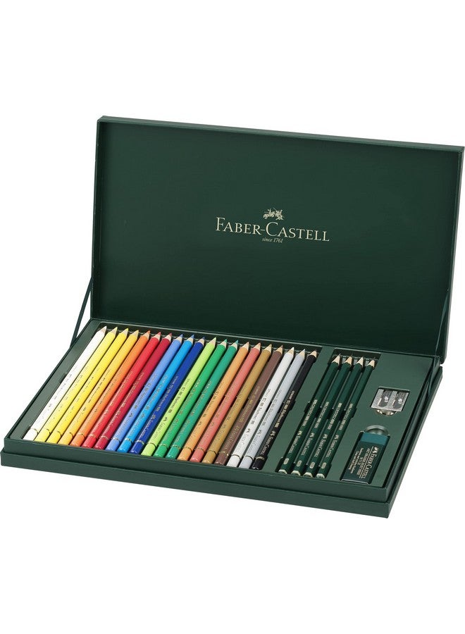FABER-CASTELL Faber-Castell Art & Graphic Polychromos Colour Pencil, Gift Set, Mixed MediaMulticoloured, Polychromos Gift Set, For Art, Craft, Drawing, Sketching, Home, School, University, Colouring  - Image 4