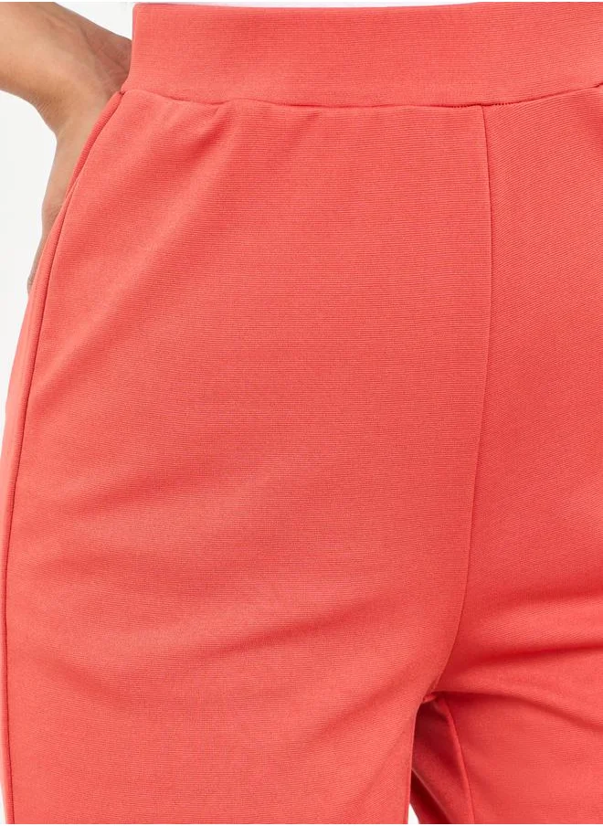 ستايلي Straight Fit Solid Ponte Tregging