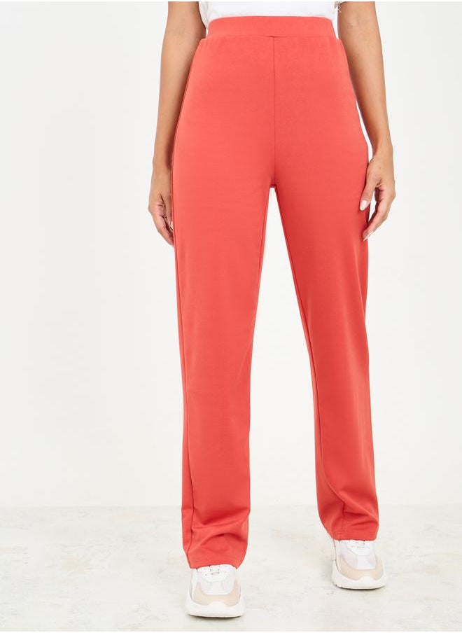 Styli - Straight Fit Solid Ponte Tregging - Image 1