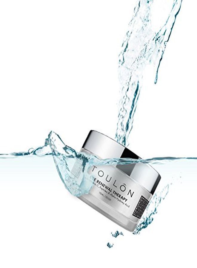 TOULON Eye Cream For Dark Circles, Puffiness And Wrinkles. Reduces Fine Lines With Vitamin C, Peptides & Alpha Hydroxy Acid. Minimizes Crows Feet, Puffy Eyes And Bags - Image 4