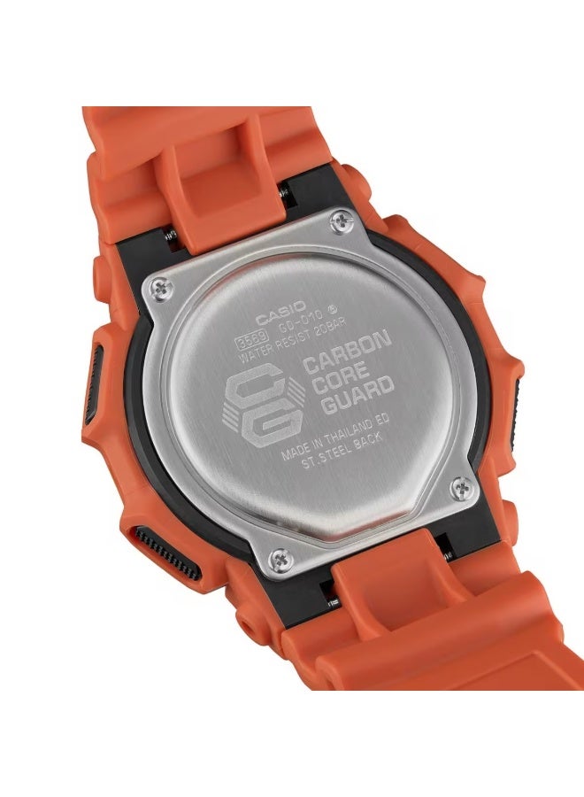 G-SHOCK Digital Watch GD‑010‑4ER, 54.9 mm Black Dial, Bio‑Based–Resin Case & Strap, 200 m WR - Image 3