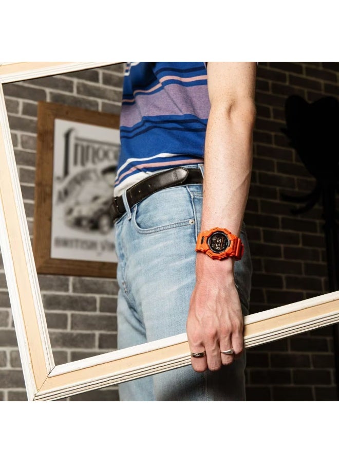 G-SHOCK Digital Watch GD‑010‑4ER, 54.9 mm Black Dial, Bio‑Based–Resin Case & Strap, 200 m WR - Image 5